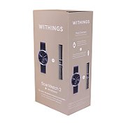Withings Bundle Scanwatch 2 / 42mm (including Leather wristband Black Noir 20mm) - Black
