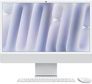 All-In-One Apple iMAC MWUU3RO/A, 24 inch 4480 x 2580, Apple M4 10-core (10 C / 10 T, 3.5 GHz - 4.4 GHz, 16 MB cache, 35 W), 16 GB LPDDR5x, 256 GB SSD, Apple M4 10-core 0 GB, macOS Sequoia, Argintiu