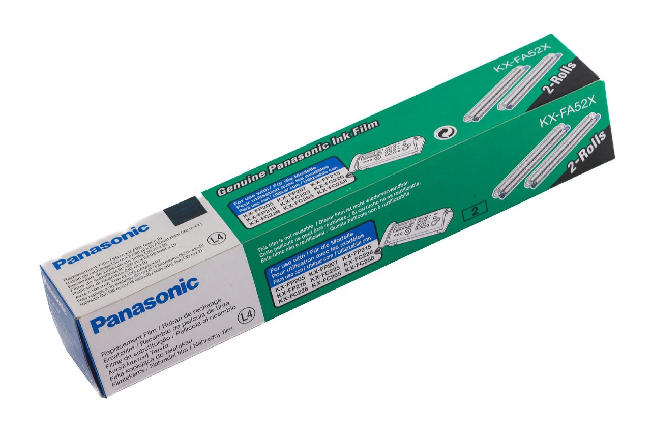Film TTR Original Panasonic Black, A52X, pentru Panasonic FAX KX-FP 205, , incl.TV 0 RON,  KX-FA52X