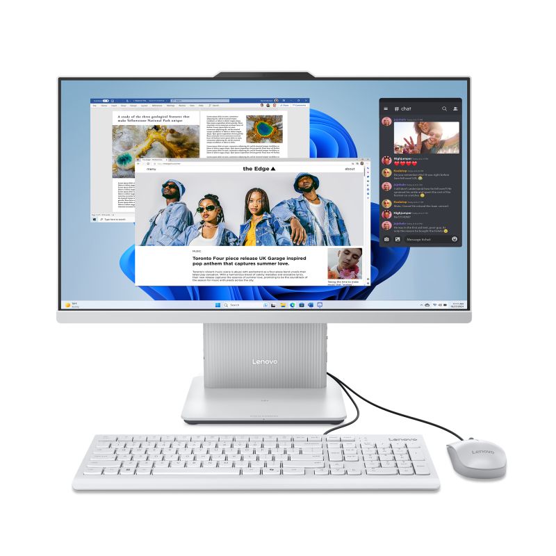 All-In-One lenovo AMD SoC Platform F0HR00AMRI, 23.8 inch 1920 x 1080 pixeli, AMD Ryzen 5 7535HS (6 C / 12 T, 3.3 GHz - 4.55 GHz, 18 MB cache, 54 W), 16 GB DDR5, 1 TB SSD, AMD AMD Radeon 660M, Gri