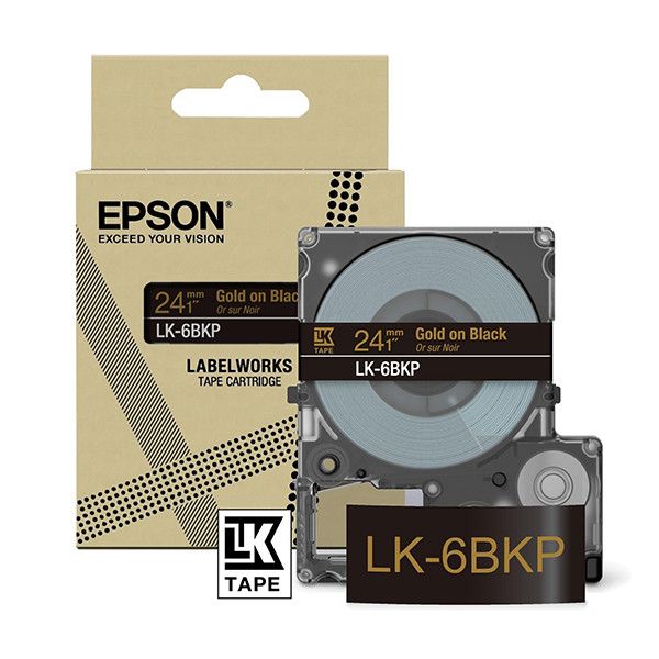 Epson LK-6BKP Negru, De aur
