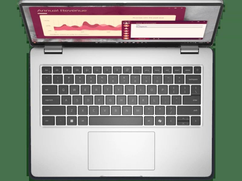 Laptop Dell PC14250 14 PC14250, 14 inch 1920 x 1200, Intel Core Ultra 7 255U (12 C / 14 T, 2.4 GHz - 5.2 GHz, 12 MB cache, 15 W), 16 GB DDR5, 1 TB SSD, Intel Graphics, Windows 11 Pro, Tastatura English International, Negru