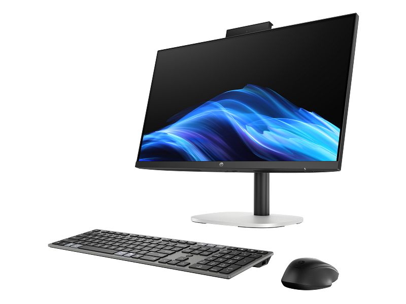 All-In-One HP ProStudio 4 G1i C6TR1ET, 23.8 inch 1920 x 1080 Touchscreen, Intel Core ultra 5 225T (10 C / 10 T, 1.9 GHz - 4.9 GHz, 20 MB cache, 35 W), 16 GB DDR5, 512 GB SSD, Intel Graphics 0 GB, Windows 11 Pro, Negru-Argintiu