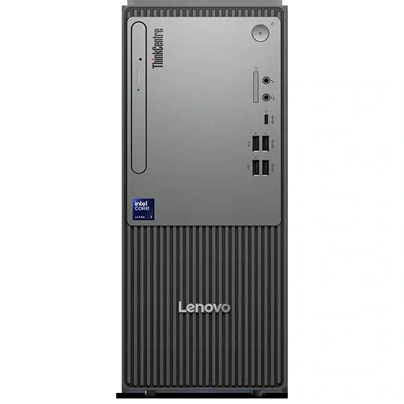 Desktop PC Lenovo ThinkCentre neo 50t Gen 5 Tower, Intel Core Ultra 5 - 225 (10 C / 10 T, Nespecificat - Nespecificat, Nespecificat cache, 65 W), 16 GB DDR5, 512 GB Tip SSD: M.2 2280 PCIe 4.0x4 NVMe, Fara unitate optica integrata, Intel Intel Graphics Partajata, 260 W, Windows 11 Pro