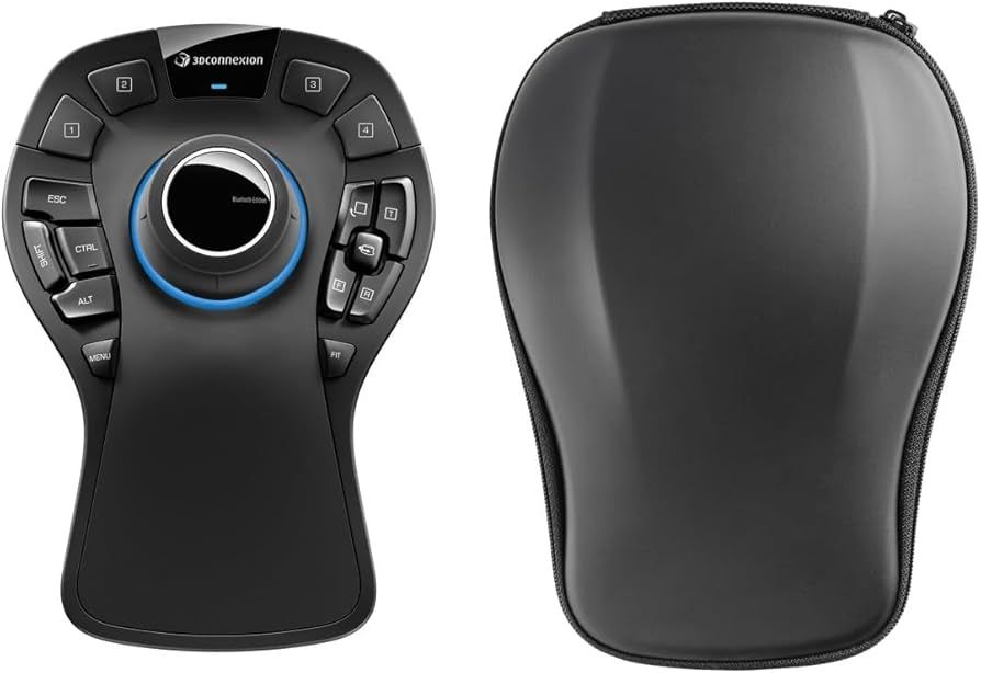 3Dconnexion SpaceMouse Pro Wireless Bluetooth Edition BT 3DX-700119 On-screen Display, Virtueller Ziffernblock