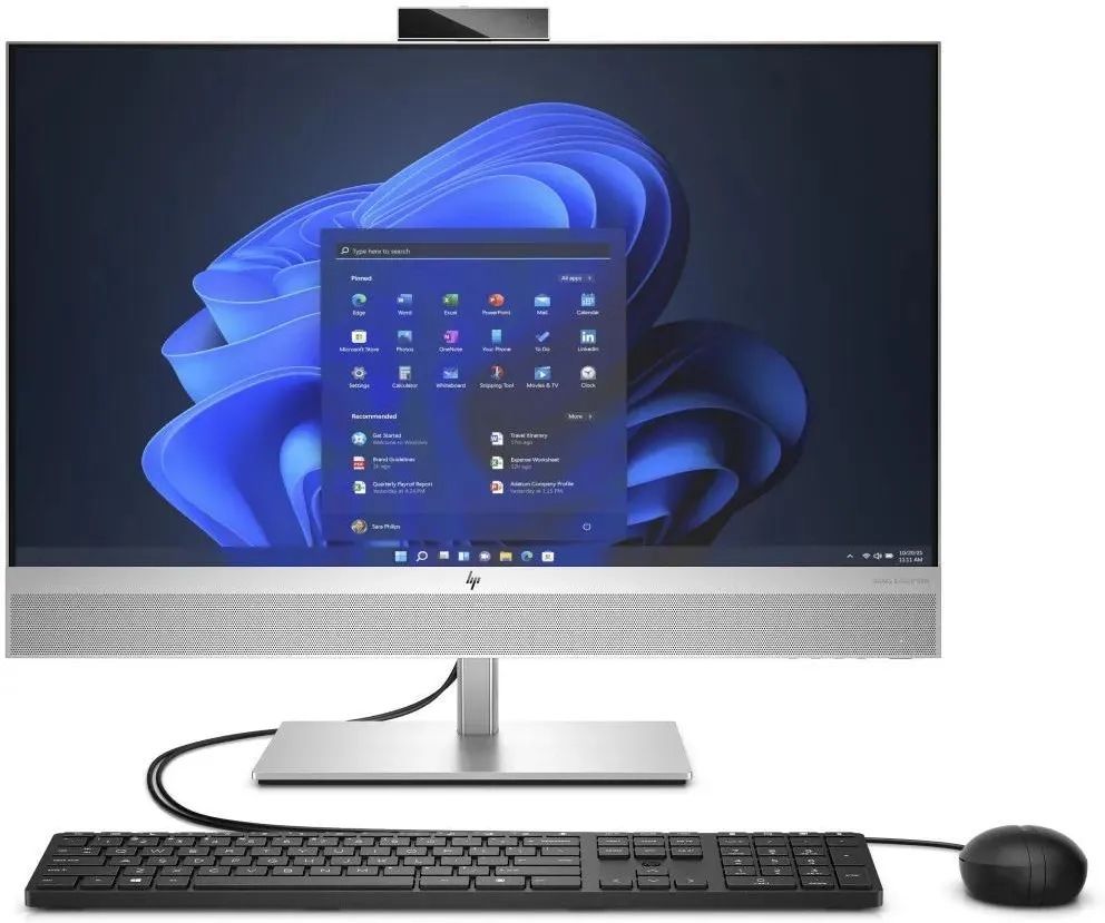 All-In-One HP EliteOne 870 G9 A55N6ET#AKD, 27 inch 1920 x 1080, Intel Core I7 - 14700 (20 C / 28 T, 1.3 GHz - 5.4 GHz, 33 MB cache, 65 W), 16 GB DDR5, 512 GB SSD, Intel Graphics 0 GB, Windows 11 Pro, Argintiu