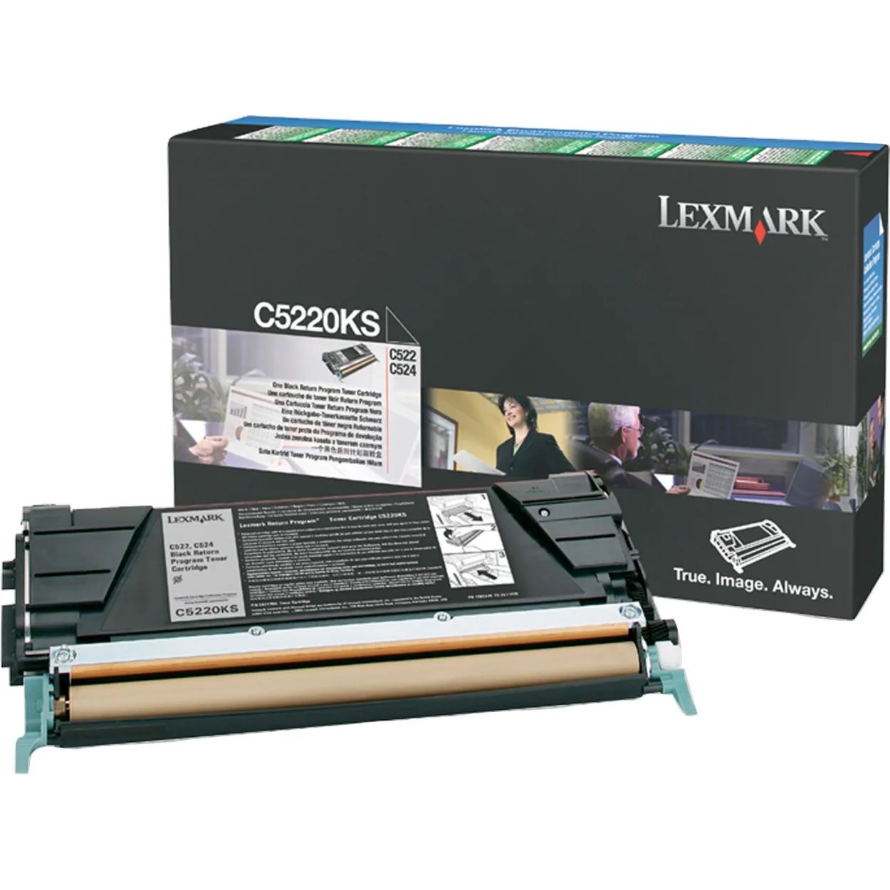 Cartus toner Lexmark C5220KS ,Negru ,4 000 pagini ,Original (c522|c524|c530|c532|c534)