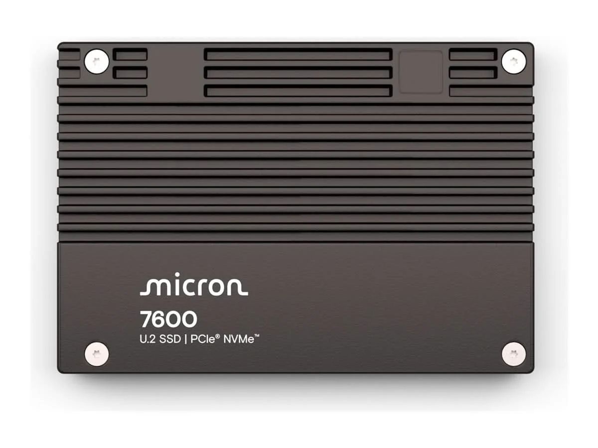 SSD server Micron 7600 PRO 1.92 TB, 2.5 inch, PCIe 5.0 U.2, TLC, 1.0 DWPD