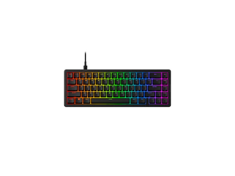 Tastatura gaming mecanica HyperX Origins 2 65, lungime cablu 1.8m, iluminare RGB (16,777,216 colors), polling rate 8000 Hz, negru