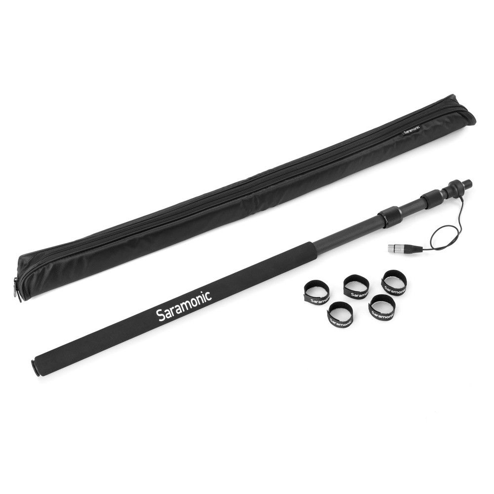 Brat telescopic Saramonic cu cablu XLR 2.5mFibra de carbon