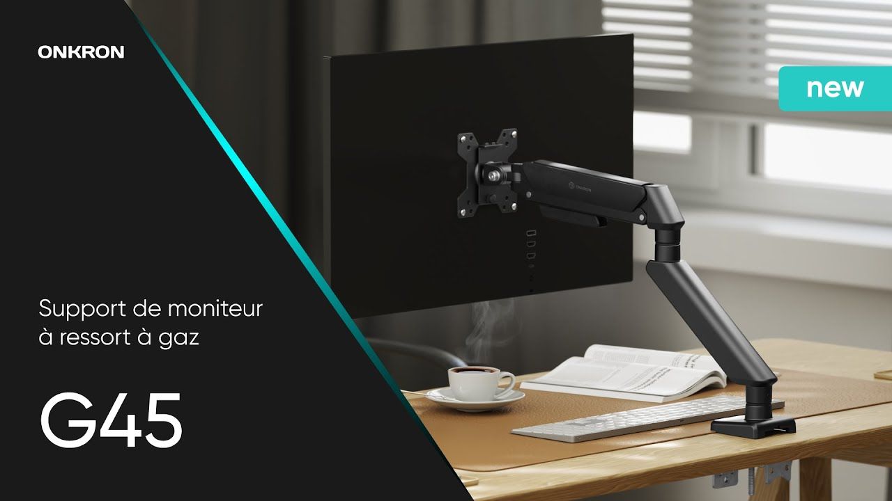 ONKRON Desk Mount for Monitor 13 - 32 , max 8 kg, tilt-swivel, with rotation
