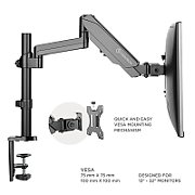 ONKRON Dual Monitor Desk Mount Stand for 13 to 32-Inch LCD LED Monitors up to 9 kg, Black