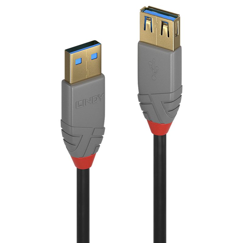 Cablu Lindy 2m USB 3.2 Type Ext Anthra Line