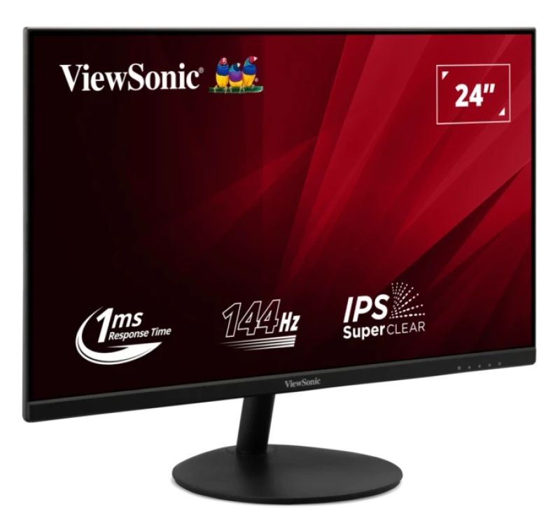 Monitor ViewSonic 23.8  VA24E2-H, Diagonal (inch): 23.8, Diagonal (cm): 60, Aspect ratio: 16:9, Panel: IPS, Resolution: 1920x1080, Refresh Rate: 144Hz, Response time MPRT: 1ms, Brightness (max): 250 cd/m², Contrast (static) : 1000:1, Contrast (dynamic): 50M:1, Viewing angle: 178/178, Color Gamut