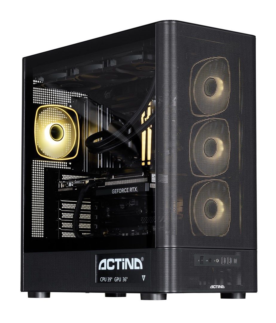 Desktop PC Actina, AMD 9950X3D (16 C / 32 T, 4.3 GHz - 5.7 GHz), 32 GB RAM, 2 TB SSD, Nvidia GeForce RTX 5070 Ti, Windows 11 Home