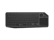 Tastatura wireless Natec TURBOT 2,  material taste ABS, numar taste 90, mecanism taste X-Scissors, toucpad pentru smart TV inclus, negru