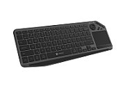 Tastatura wireless Natec TURBOT 2,  material taste ABS, numar taste 90, mecanism taste X-Scissors, toucpad pentru smart TV inclus, negru