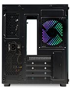 CARCASA  SPACER - gaming, Mini Tower, mATX,  AQUARIUM , fara sursa, sticla securizata, 3 x ARGB fan, HUB, telecomanda, USB 3.0 x 1, USB Type-C x 1, HD-Audio, Jack 3.5mm x 1, PSU shroud, black  SPCS-GC-AQUARIUM-BK-3F