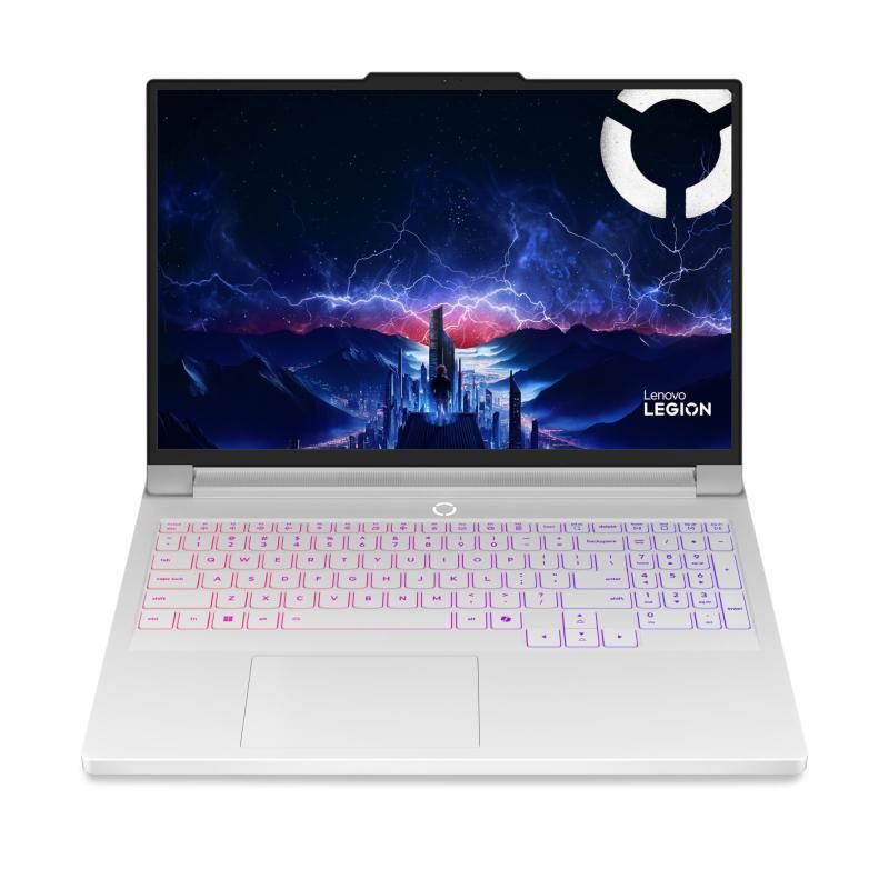 Laptop Lenovo Legion Pro 7 16IAX10H 83F500LERM, 16 inch 2560 x 1600, Intel Core Ultra 9 275HX (24 C / 24 T, 2.7 GHz - 5.4 GHz, 36 MB cache, 160 W), 32 GB DDR5, 1 TB SSD, Nvidia GeForce RTX 5080, Fara sistem de operare, Tastatura English, Glacier White
