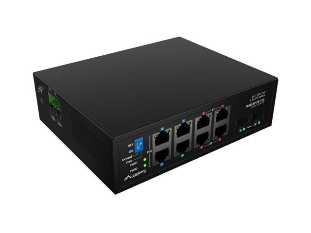 SWITCH LANBERG LIGHT INDUSTRIAL POE 4XBT 4XAT 2XSFP DIN NIEZARZĄDZALNY GIGABIT ETHERNET