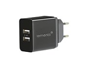 Lemontti Incarcator Retea 2.4A 2 porturi USB-A Negru