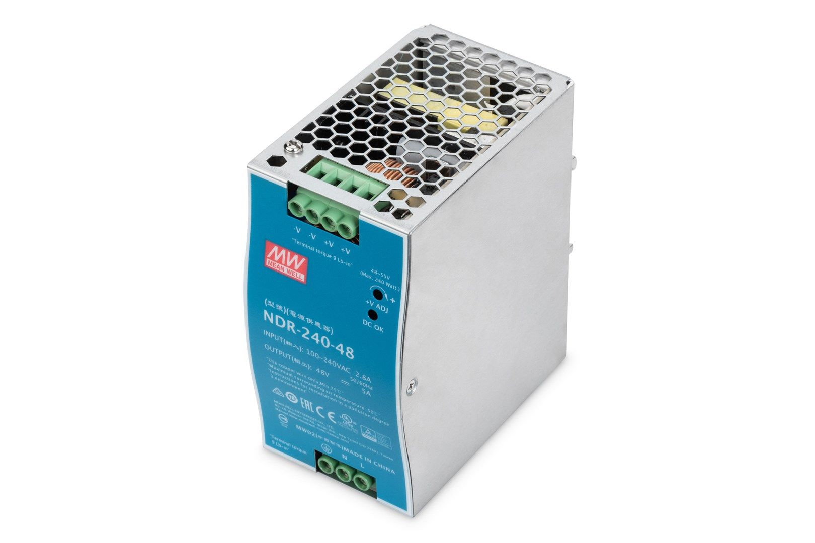 DIGITUS industrielles Netzteil 48V DC 240W MetallgehĂ¤use