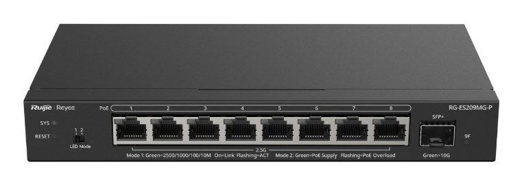 SWITCH POE RG-ES209MG-P 8-PORTOWY SFP REYEE