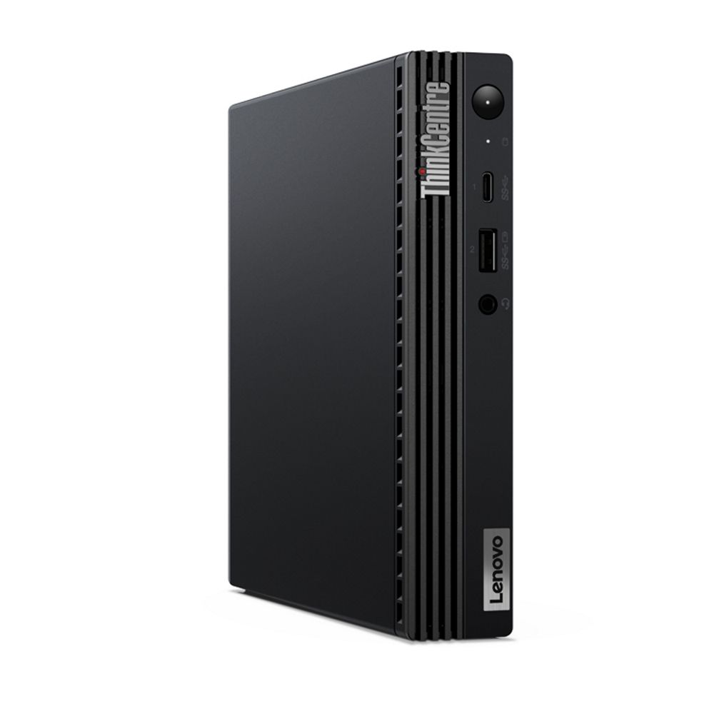 Desktop PC Lenovo ThinkCentre M75q Gen 2 Tiny (1L), AMD Ryzen 5 5600GE (6 C / 12 T, 3.4 GHz - 4.4 GHz, 16 MB cache, 35 W), 8 GB DDR4, 256 GB SSD, Fara unitate optica integrata, AMD Radeon Graphics Partajata, 65 W - adaptor extern, Fara sistem de operare