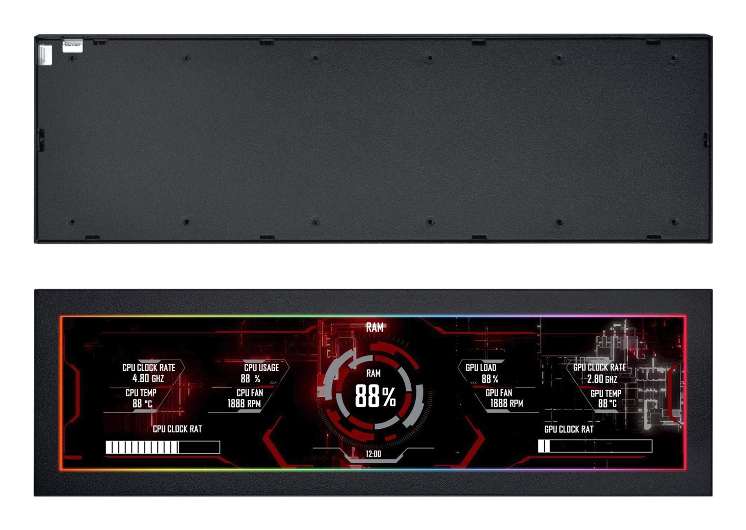 Lian Li 8.8  Universal Screen - schwarz