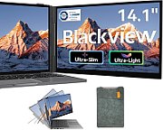Portable monitor Blackview SCM6 Single Screen 14inch 1920x1080 16:9 LCD 60Hz IPS 178 USB-C 3.1x3 for 13-17.3 inch laptops 332x207x15.6mm Grey Black