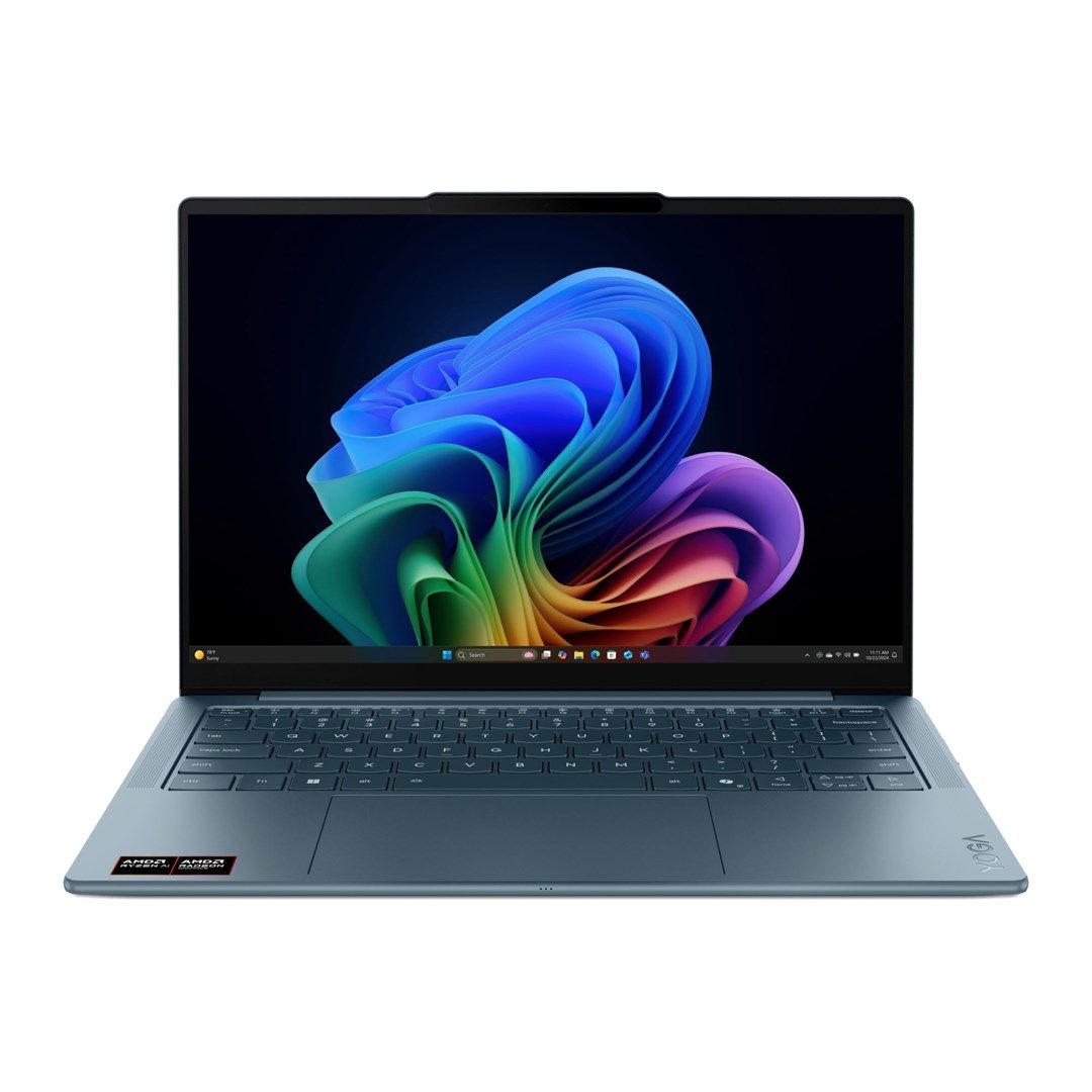 Laptop Lenovo Yoga Slim 7 83JY006MPB, 14 inch 1920 x 1200, AMD Ryzen AI 5 340 (6 C / 12 T, 2.0 GHz - 4.8 GHz, 24 MB cache, 28 W), 16 GB LPDDR5, 512 GB SSD, AMD Radeon 840M Graphics, Windows 11, Tastatura US, Tidal Teal