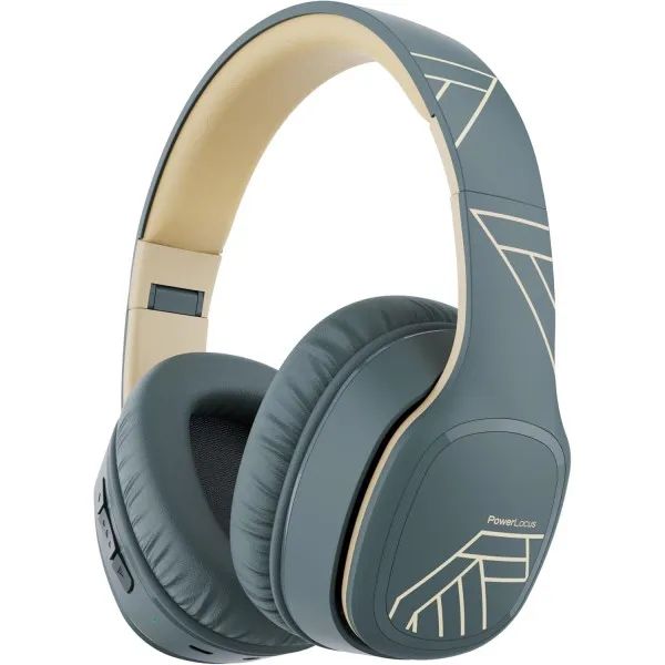 Casti Bluetooth Wireless Over-Ear PowerLocus P7, Asphalt Grey