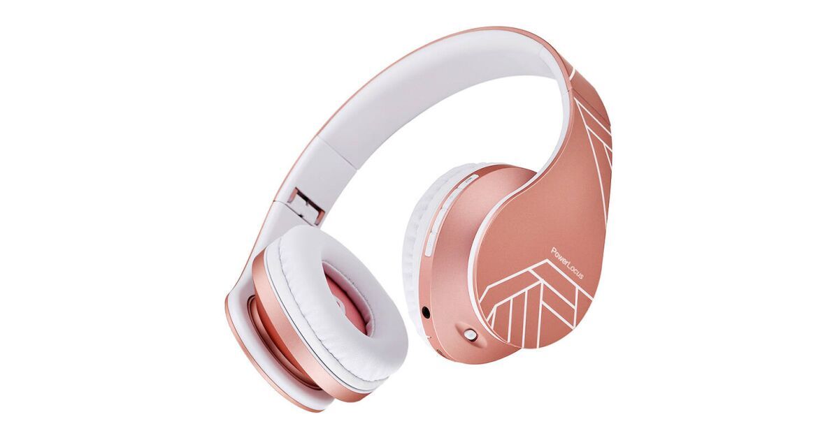 Casti Bluetooth Wireless Over-Ear PowerLocus P2, Rose Gold