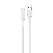 Cablu Wind Lemontti USB-A la tip Lightning, lungime 0.5m, alb