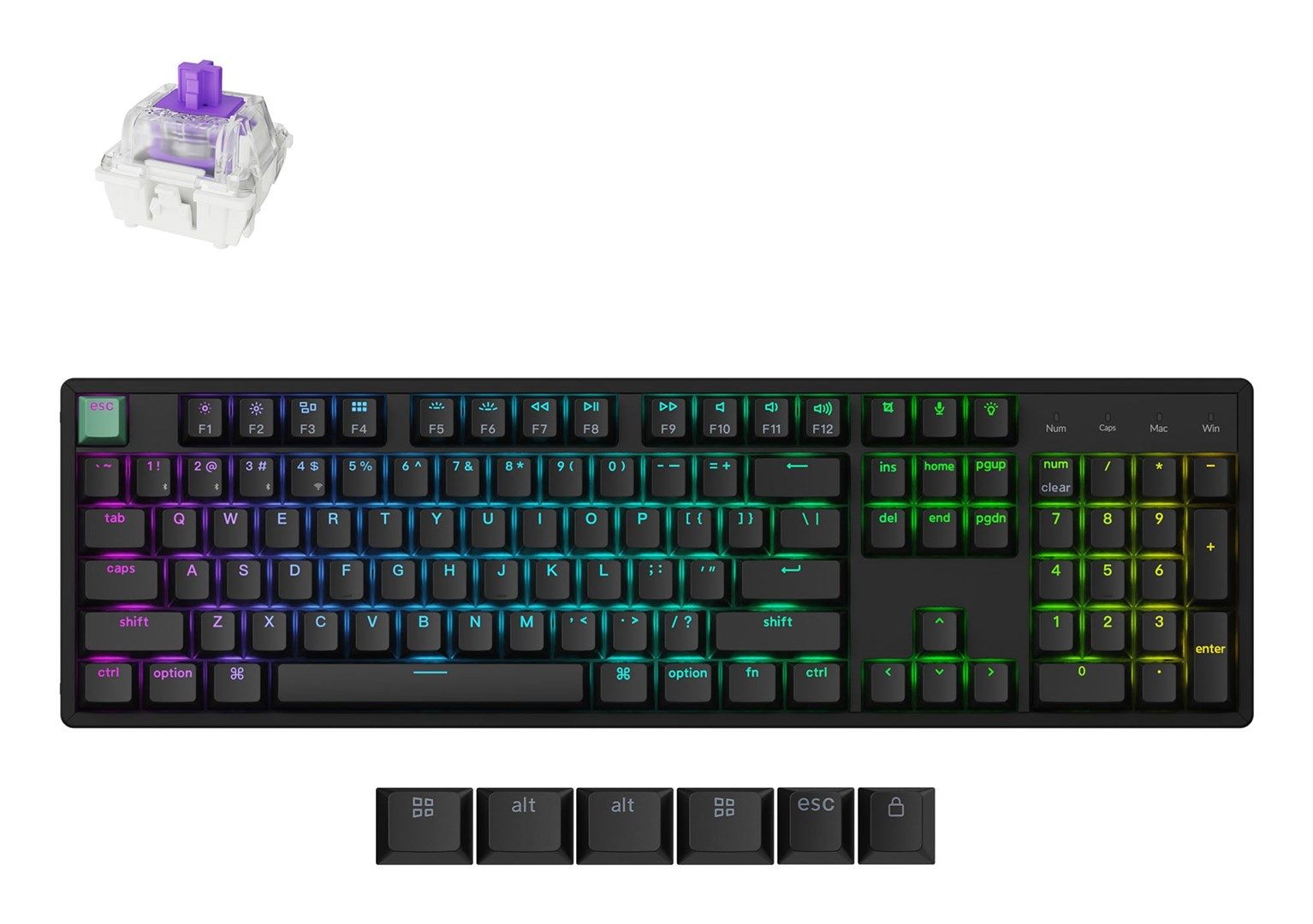 KEYBOARD KEYCHRON K10 HE BLACK