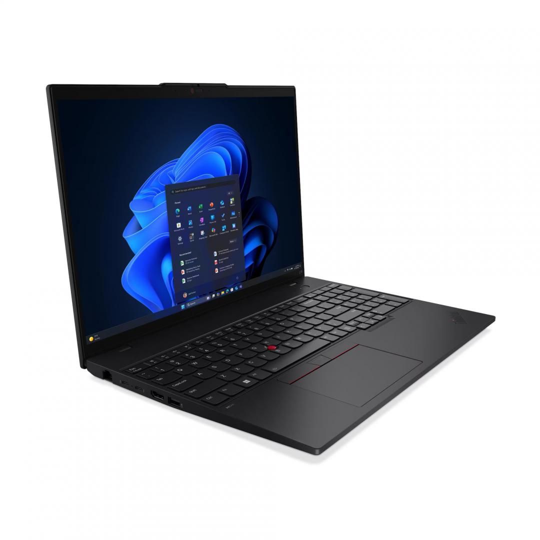 Laptop Lenovo ThinkPad L16 Gen 2 21SC000GRI, 16 inch 1920 x 1200, AMD Ryzen 7 250 (8 C / 16 T, 3.3 GHZ - 5.1 GHz, N/A cache, 15 W), 32 GB DDR5, 1 TB SSD, AMD Radeon 780M, Windows 11 Pro, Tastatura English (EU), Black