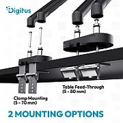 Digitus DA-90471 sistem montare monitor/stand 88,9 cm (35 ) Birou Negru
