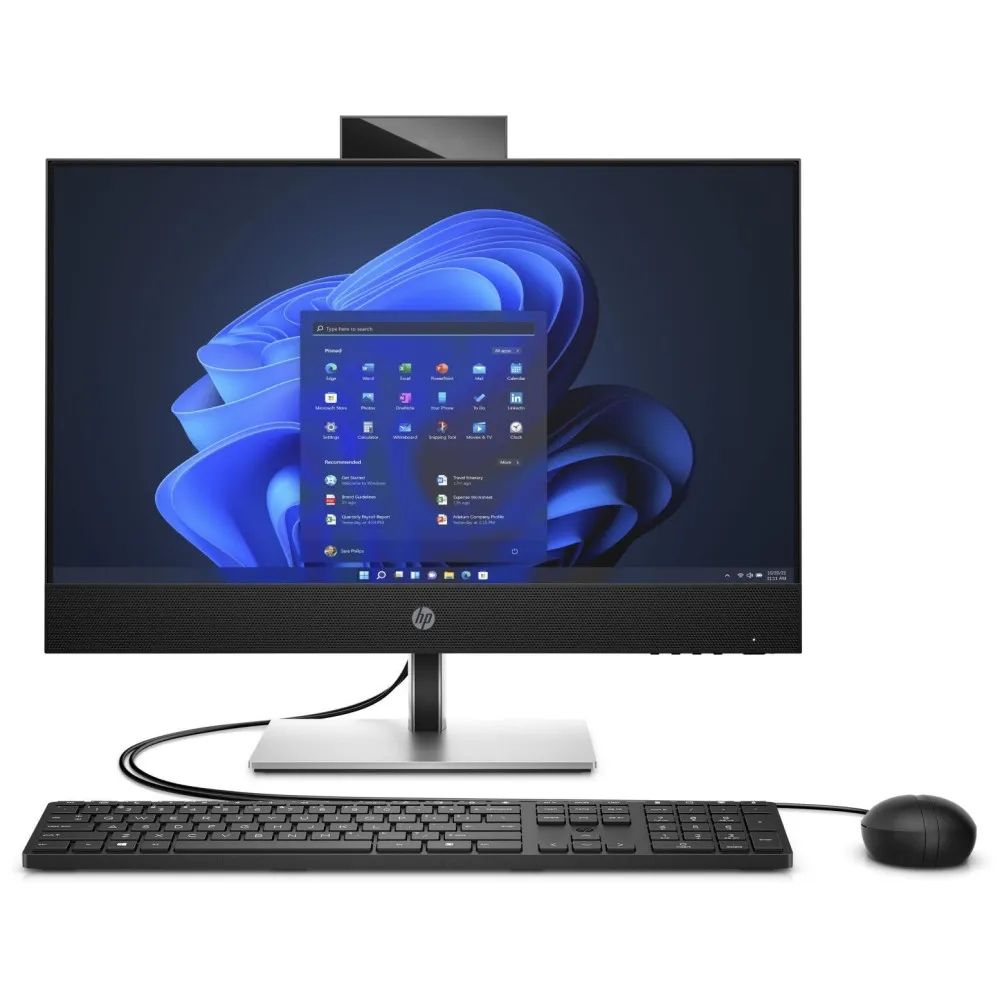 All-In-One HP Intel Q670 B6ZC2ET, 23.8 inch 1920 x 1080 pixeli, Intel Core i5 14400T (10 C / 16 T, 1.5 GHz - 4.5 GHz, 20 MB cache, 82 W), 16 GB DDR5, 512 GB SSD, Intel Intel UHD Graphics 730 0 GB, Windows 11 Pro, Negru-Argintiu