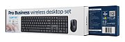 Gembird KBS-WMS-01-CYRL Silent key Pro Business wireless desktop set  black  RU layout