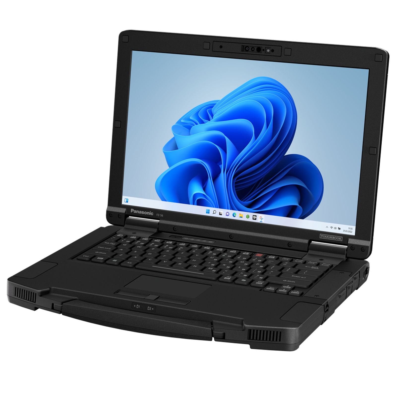 Laptop Panasonic TOUGHBOOK 56 FZ-56AZ00DB4, 14 inch 1920 x 1200, Intel Core ultra 5 265 (14 C, 1.2 GHz - 4.8 GHz, 18 MB cache, 28 W), 16 GB DDR5, 512 GB SSD, Intel Arc Graphics, Windows 11 Pro, Tastatura DE, Negru