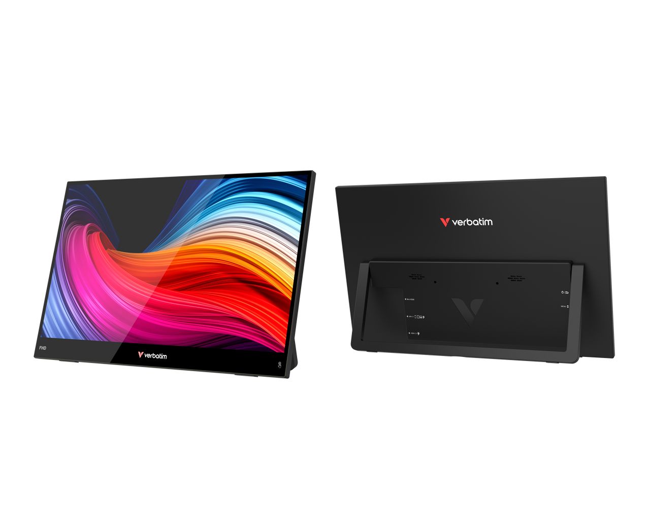 Monitor tactil portabil Verbatim 14  LightFHD 1920x1080, IPS,USB-C,mini HDMI,carcasa plastic