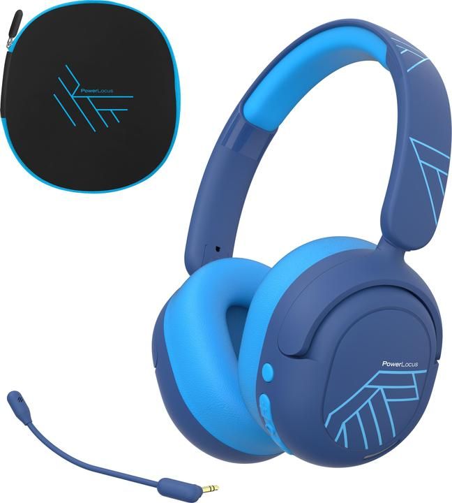 PowerLocus Casti pentru copii wireless Lion Kids Blue