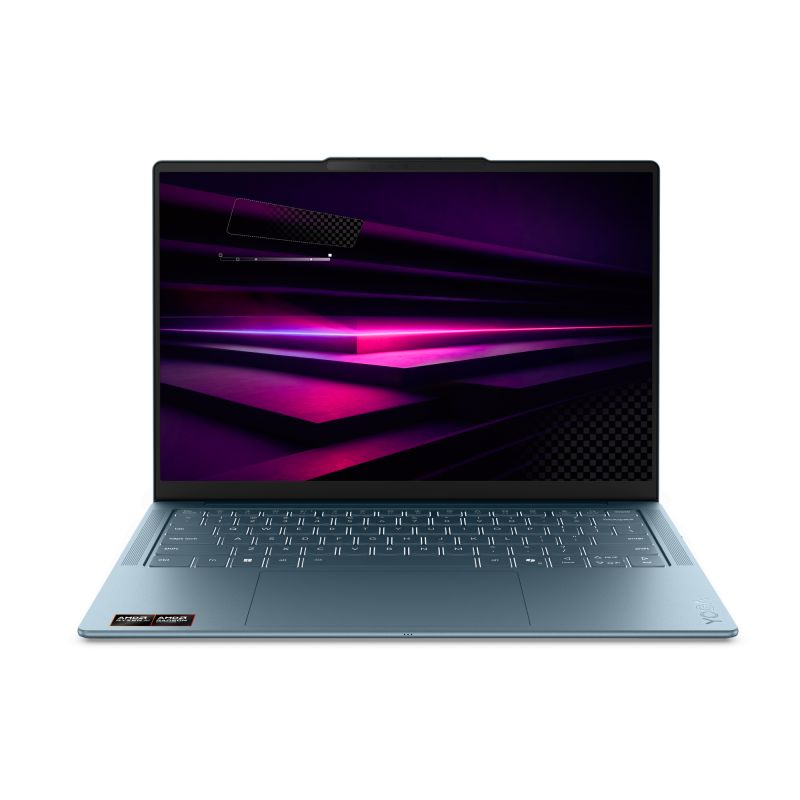 Laptop Lenovo Yoga Slim 7 83QS002NRM, 14 inch 2880 x 1800, AMD 445 (6 C / 12 T, 2.0 GHz - 4.6 GHz, N/A cache, 28 W), 32 GB LPDDR5x, 1 TB SSD, AMD Radeon 840M, Windows 11 Pro, Tastatura English, Tidal Teal