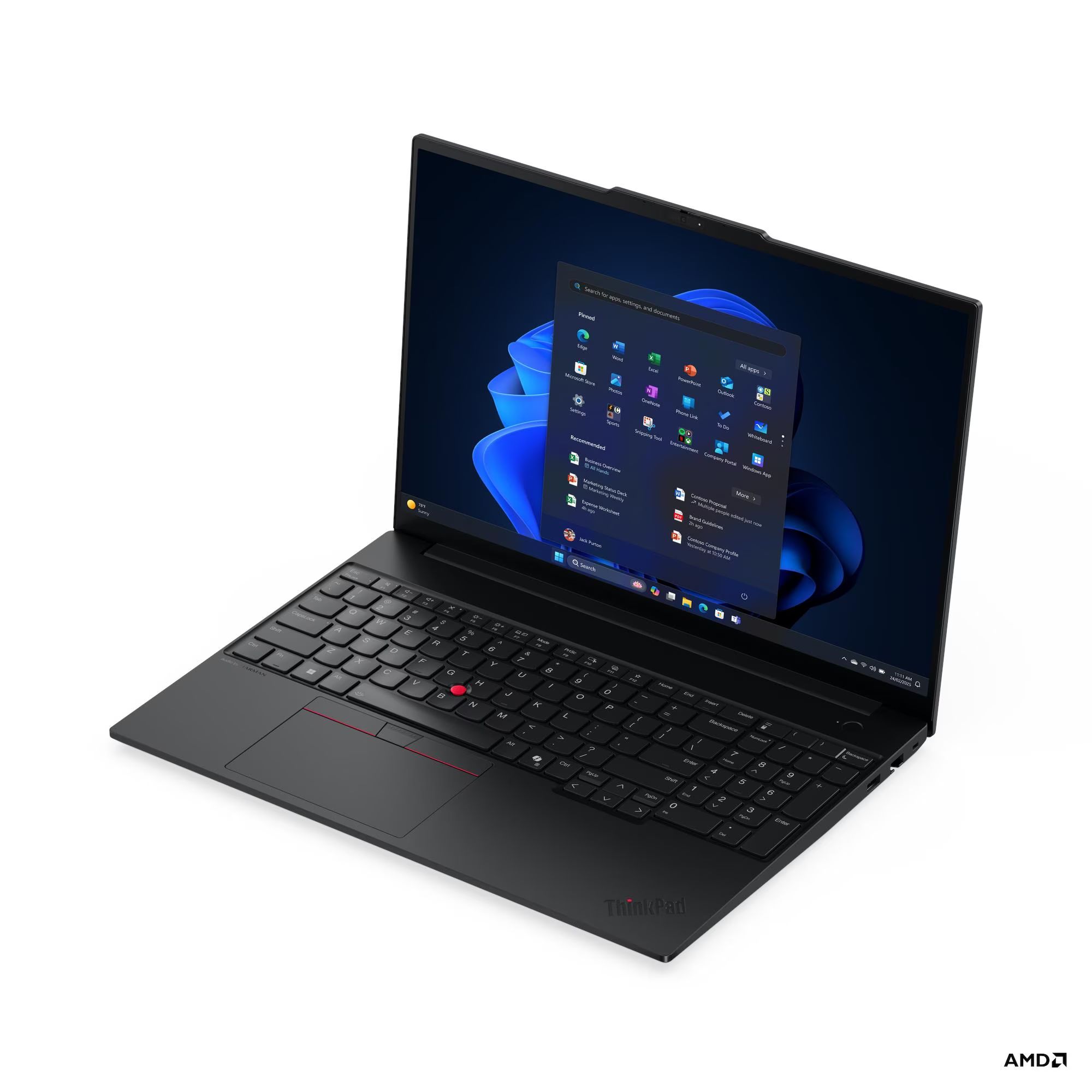 Laptop Lenovo ThinkPad E16 G3 21ST001HCK, 16 inch 1920 x 1200, AMD 230 (6 C / 12 T, 3.50 GHz - 4.9 GHz, 16 MB cache, 15 W), 16 GB DDR5, 512 GB SSD, AMD AMD Radeon Graphics, Windows 11 Pro, Tastatura Czech / Slovak, Negru