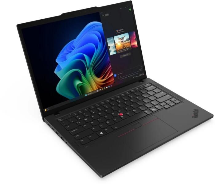 Laptop Lenovo ThinkPad T14 Gen 6 21QJ000UHV, 14 inch 1920 x 1200, AMD Ryzen AI 5 340 (6 C / 12 T, 2.0 GHz - 4.8 GHz, 24 MB cache, 54 W), 32 GB DDR5, 512 GB SSD, AMD Radeon Graphics, Windows 11 Pro, Tastatura US, Negru