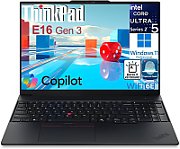 Laptop Lenovo ThinkPad E16 Gen 3 22AY0029HV, 16 inch 2560 x 1600, Intel Core ultra 7 256V (8 C / 8 T, 2.2 GHz - 4.8 GHz, 12 MB cache, 12 W), 16 GB LPDDR5X, 1 TB SSD, Intel Graphics, Fara sistem de operare, Tastatura Hungarian, Negru