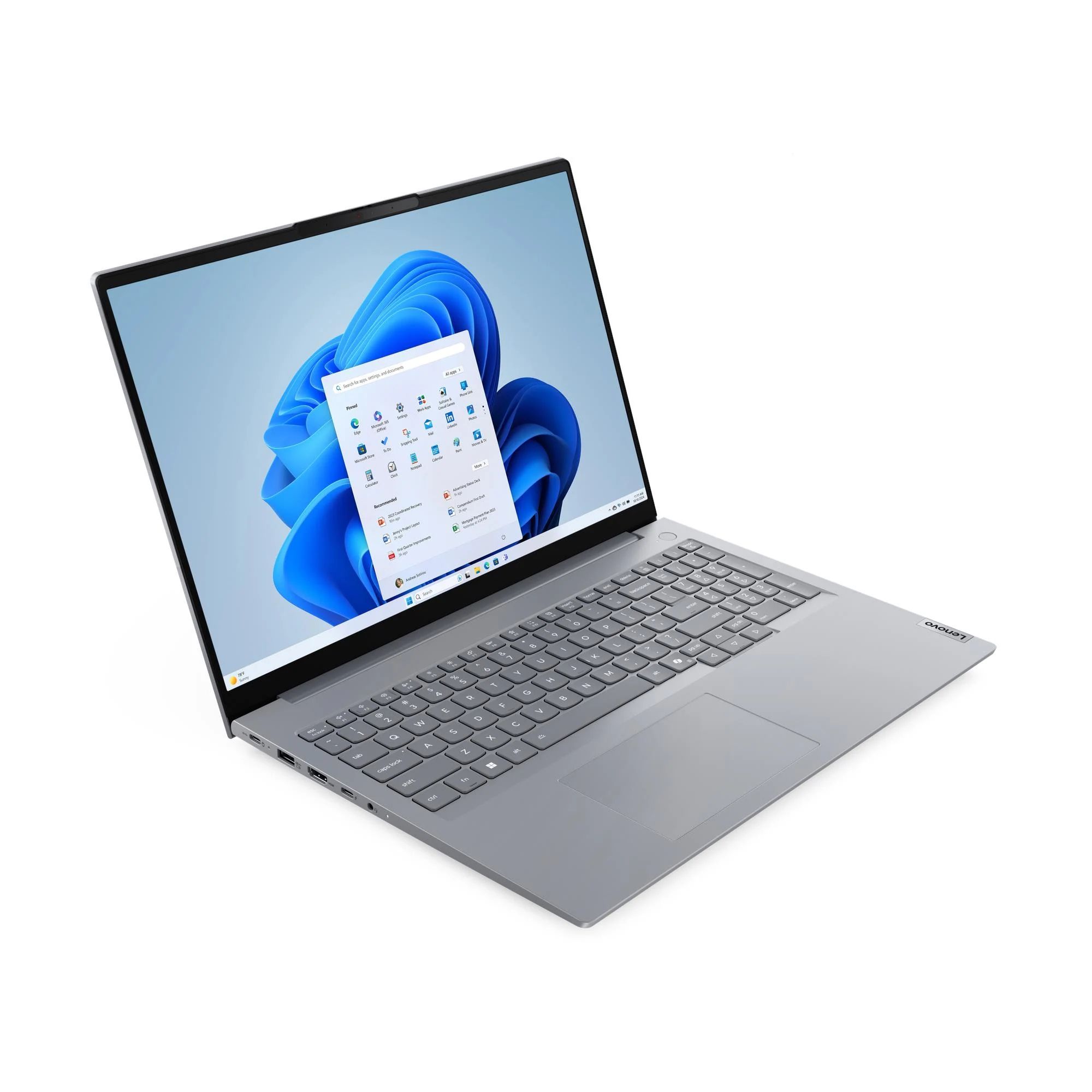 Laptop Lenovo ThinkBook 16 G9 IRL 21US005GHV, 16 inch 1920 x 1200, Intel Core 7 240H (10 C / 16 T, 2.5 GHz - 5.2 Ghz, 24 MB cache, 28 W), 16 GB DDR5, 512 GB SSD, Intel Graphics, Windows 11 Pro, Tastatura Hungarian, Gri