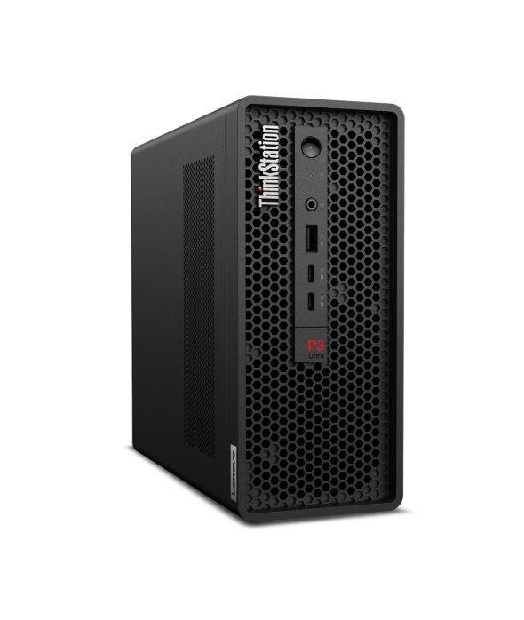 Desktop PC Lenovo ThinkStation P3 Ultra SFF G2 Mini Tower, Intel Core ultra 5 225 (10 C / 10 T, 2.7 GHz - 4.9 GHz, 20 MB cache, 65 W), 32 GB DDR5, 512 GB SSD, Fara unitate optica integrata, Intel Graphics Partajata, 330 W, Windows 11 Pro