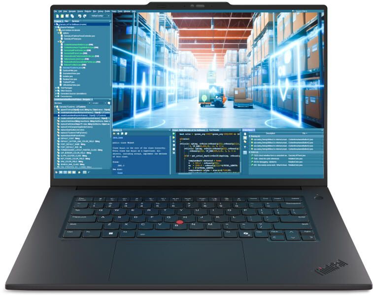 Laptop Lenovo ThinkPad T1g Gen 8 21TD0002HV, 16 inch 1920 x 1200, Intel Core ultra 7 255H (16 C / 26 T, 2.5 GHz - 5.1 GHz, 24 MB cache, 28 W), 32 GB LPDDR5X, 1 TB SSD, Nvidia GeForce RTX 5060, Windows 11 Pro, Tastatura US, Negru