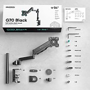 MONITOR ACC DESK MOUNT 13-34 /BLACK G70-B ONKRON